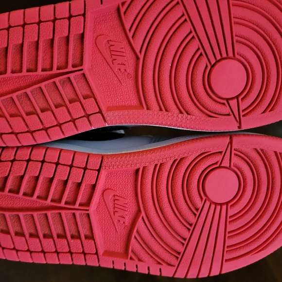 Nike Air Jordan 1 Mid Half Blue Polka Dot Swoosh - Picture 2 of 11